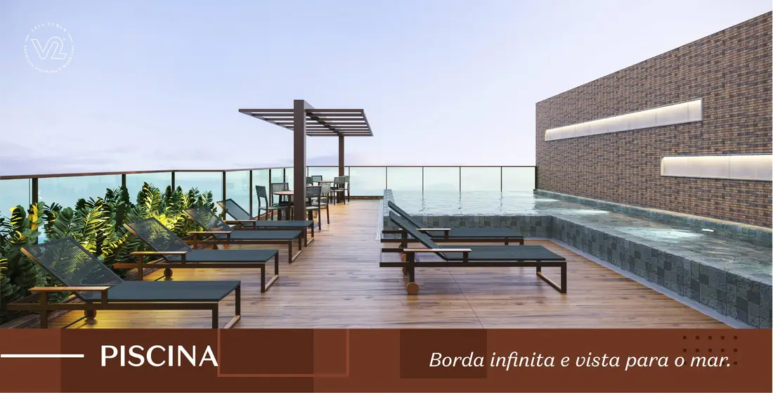 Piscina — área comum do WISH Residence